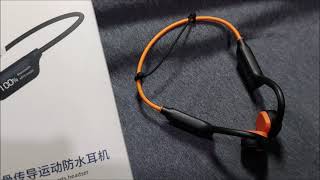 Auriculares de Conducción Osea IPX8 enlazarlos via Bluetooth [upl. by Harlamert]