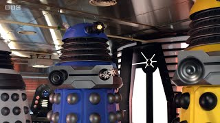 Paradigm Daleks Destroy Ironside Daleks  Victory of the Daleks  Doctor Who [upl. by Kaylyn692]