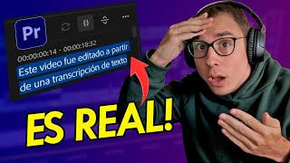 ¡TEXTO A VIDEO con INTELIGENCIA ARTIFICIAL en ADOBE PREMIERE PRO [upl. by Adiaz]