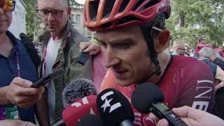 Geraint Thomas  Interview at the finish  Stage 20  Giro dItalia 2024 [upl. by Aggy]