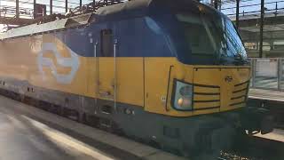 Locohauled Amsterdam to Berlin express passing through Zoo Garten station [upl. by Enelyt451]