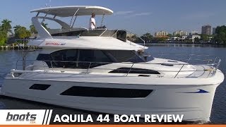 Aquila 44 Power Catamaran Boat Review  Performance Test [upl. by Pall535]