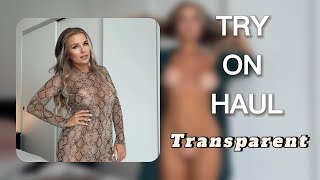 NEW Try on Haul See Through Transparent Dresses with Sophia [upl. by Asilrak]