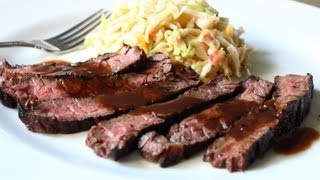 Grilled Coffee amp Cola Skirt Steak Recipe  Grilled Beef Marinated in Coffee and Cola [upl. by Lurlene]