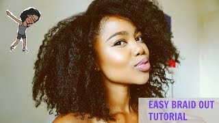 Super Easy Braid Out Tutorial on 4C Natural Hair [upl. by Madison]