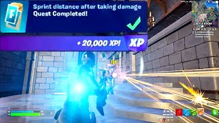 Sprint distance after taking damage Fortnite [upl. by Everson]