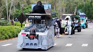 Disneys Fort Wilderness Halloween Golf Cart Parade 2021 Including quotStar Warsquot quotMoanaquot Themes [upl. by Sophie]