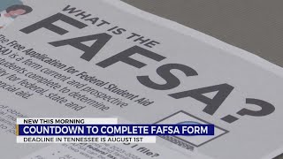 Countdown to complete the FAFSA form [upl. by Hedley]