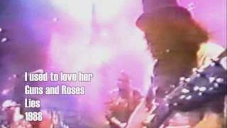 Guns N´ Roses  Used to love her BEST VIDEO [upl. by Anerev406]