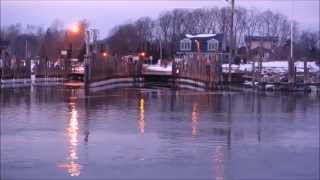 0333652015 South Ferry Shelter Island Ice Crossing [upl. by Irakuy430]