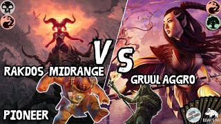 Rakdos Midrange VS Gruul Aggro MTG Pioneer [upl. by Airtap]