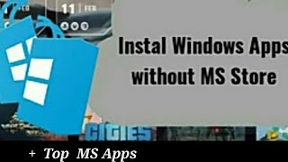 How to install MS apps without Microsoft store  fix Windows 10  𝓣𝓱𝓪𝓷𝓸𝓼𝓐𝓽𝓱𝓪 [upl. by Ramad]