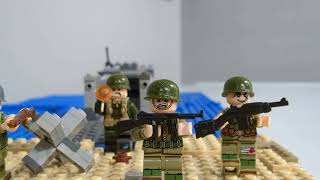 WW2 DDay LEGO stop motion [upl. by Llecrad]