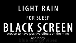 Fall into Deep Sleep with rain Sounds to Deep Sleep amp Relaxation  BLACK SCREEN  ASMR rain [upl. by Lucienne]