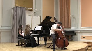 Reinhold Gliere Intermezzo and Tarantella op 9 for double bass and piano [upl. by Manton223]