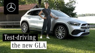 The New GLA  Sarah Elsser Tests the MercedesBenz EntryLevel SUV [upl. by Chamkis525]