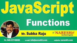 JavaScript Functions  JavaScript Tutorial  Mr Subba Raju [upl. by Marlin]