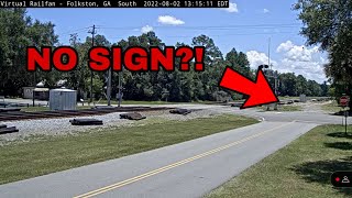 Sign Gets Taken Down After Blocking VRF’S Camera Folkston GA [upl. by Maureene]