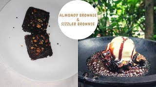 BROWNIE  ALMONDY BROWNIE  WHEAT FLOUR BROWNIE  HEALTHY RECIPE [upl. by Rozek]