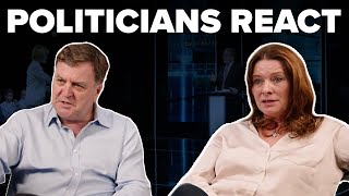 Political Gogglebox  Ministers React to the UK Election Debate [upl. by Neilla485]