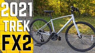 A Great Fitness Commuter  2021 Trek FX 2 Disc Hybrid Bike [upl. by Haydon848]