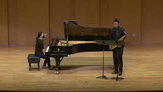 Sonata for tenor saxophone and piano by David DeBoor Canfield Saxophone Yafei LinPiano Xiao Wang [upl. by Carny]