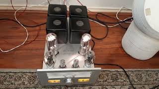 845 SG8457 Shuguang Stereo Tube Amplifier 18 Watts Per Channel Single Ended 845 300B 6SN7 [upl. by Naeerb]