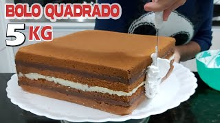 BOLO QUADRADO DE 5 KILOS 25 X 25 TRABALHO COM O BICO 113 E 4 B  PARIS CAKE DESIGNER [upl. by Hannah]