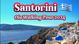 Oia Santorini🇬🇷 Walking Tour 2024 4K [upl. by Murial]