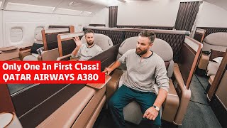 Qatar Airways A380 First Class For 437 London to Doha Private Cabin [upl. by Scarlet442]