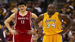 Every Yao Ming and Shaq 3 Pointer of Their Careers [upl. by Ataynek]