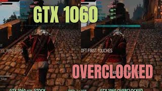 GTX 1060 6gb stock vs overclock [upl. by Llerrod]