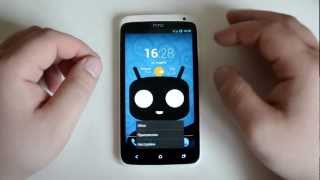 Обзор на прошивку cyanogenmod 101 для HTC One X [upl. by Nerag]