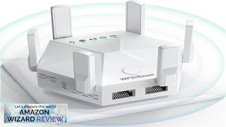 2024 WiFi Extender Signal Booster for Home Powerful 6 Antennas WiFi Booster Review [upl. by Dhiren247]