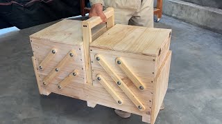 Amazing Design Ideas Woodworking Project Homemade From Pallet  Build A Smart And Versatile Tool Box [upl. by Alleras]