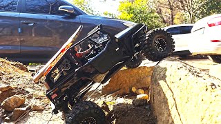 110 Scale RC Car Gmade GS02F SPIDER Jeep Rock Crawling 2 [upl. by Tenay843]