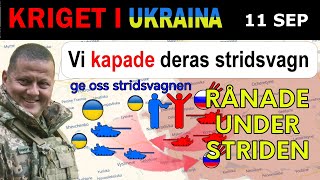 11 Sep OTROLIGT Ukrainarna JAGAR RYSSARNA MED EN STULEN RYSK STRIDSVAGN  Kriget i Ukraina [upl. by Nallid]