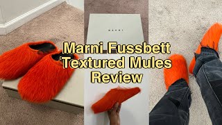 Marni Fussbett Textured Mules Review WATCH BEFORE YOU BUY [upl. by Yecats]