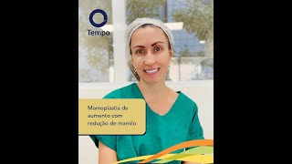 Mamoplastia de aumento com redução de mamilo  Tempo Cirurgia Plástica [upl. by Tennek]