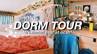 college dorm tour 2019 freshman year at uc santa barbara [upl. by Ahsoym]