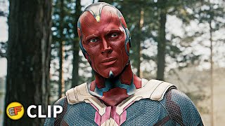 Vision Lifts Thors Hammer  Creating Vision  Avengers Age of Ultron 2015 Movie Clip 4K HD [upl. by Ttegirb]