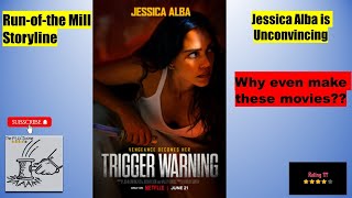 Trigger Warning Review English  Jessica Alba  Hindi Tamil Dubbed Netflix Action Movie [upl. by Solon420]