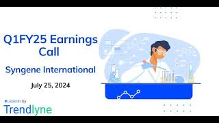 Syngene International Earnings Call for Q1FY25 [upl. by Sperling]