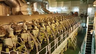 Worlds largest ship engine  14 Cylinder  14RT Flex96C Tier II [upl. by Namurt]