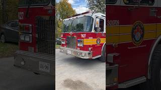 Hamilton Fire Department Tanker 27 hamiltonfire firetruck spartanerv shorts [upl. by Enirac]