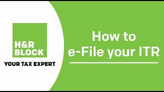 How to Easily File your ITR with HampR BlockYour Tax Expert [upl. by Ahseihs]