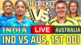 India W Vs Australia W 1st ODI Match 2024  IND vs AUS Live Toda [upl. by Gladdy868]