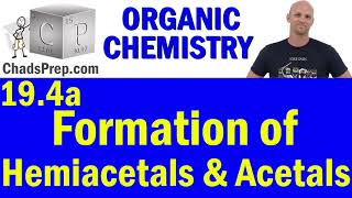 194a Formation of Hemiacetals and Acetals Addition of Alcohols  Organic Chemistry [upl. by Ecnadnac]