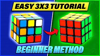 How to Solve a 3x3x3 Rubiks Cube Easiest Tutorial for Beginners High Quality [upl. by Kirsch]