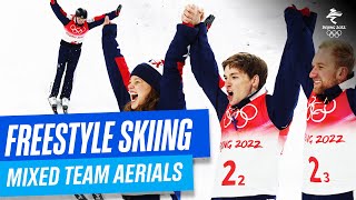 Freestyle Skiing  Mixed Team Aerials  Full Replay  Beijing2022 [upl. by Mercier]